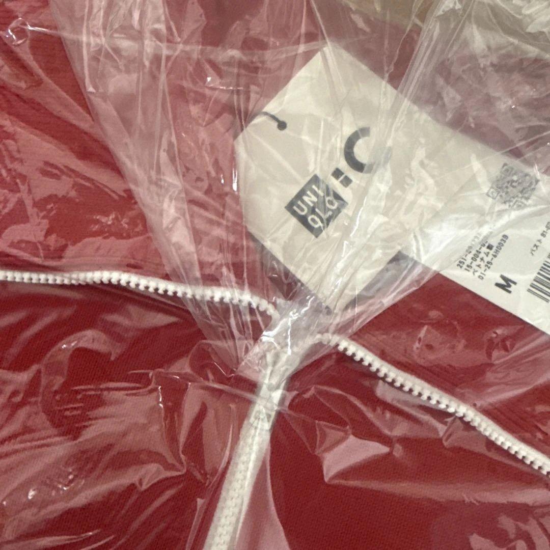 UNIQLO ミラノリブフルジップカーディガン　レッド　M