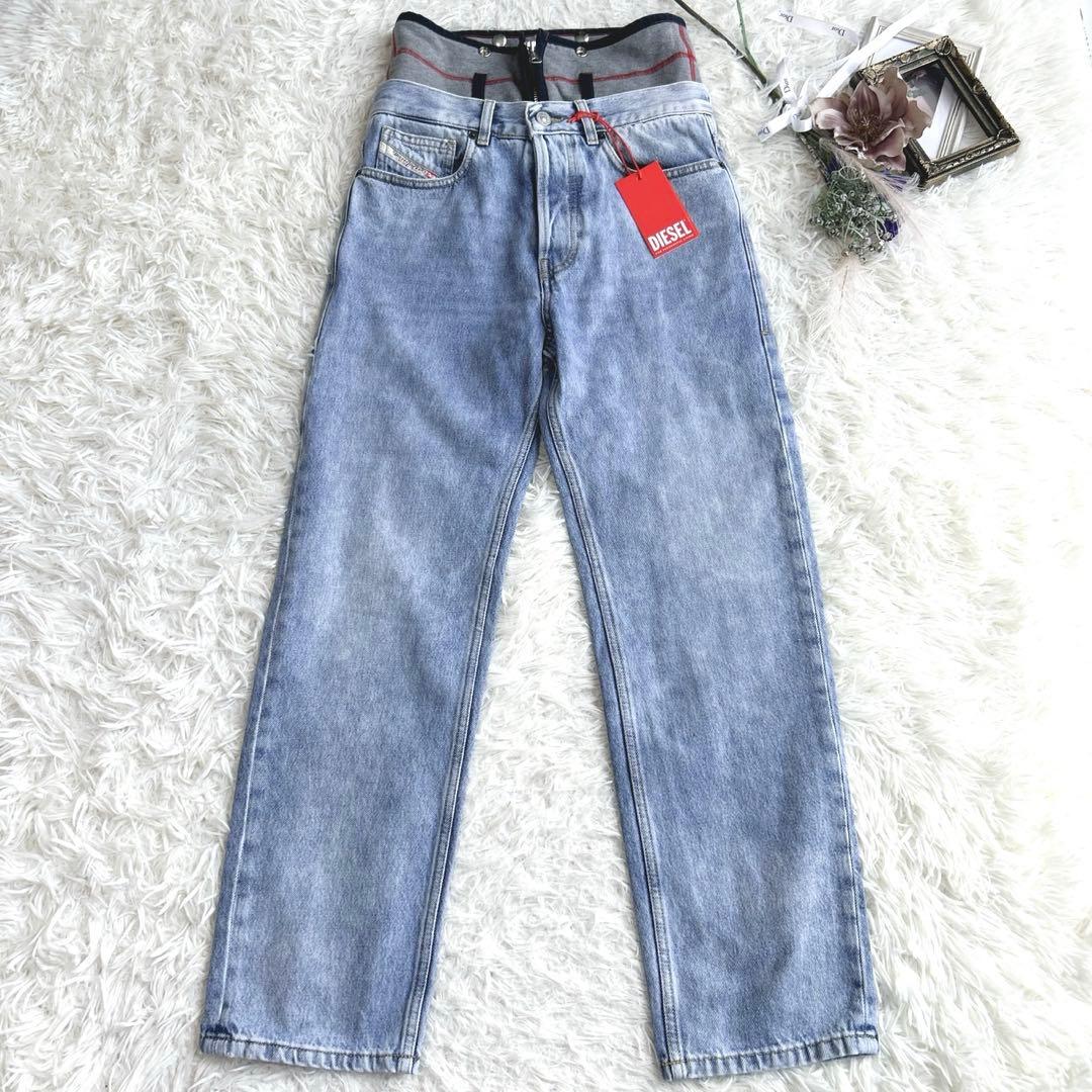新品✨タグ付き❤️ディーゼル　近年モデル　QRタグ　ボタンフライ　Dロゴ
