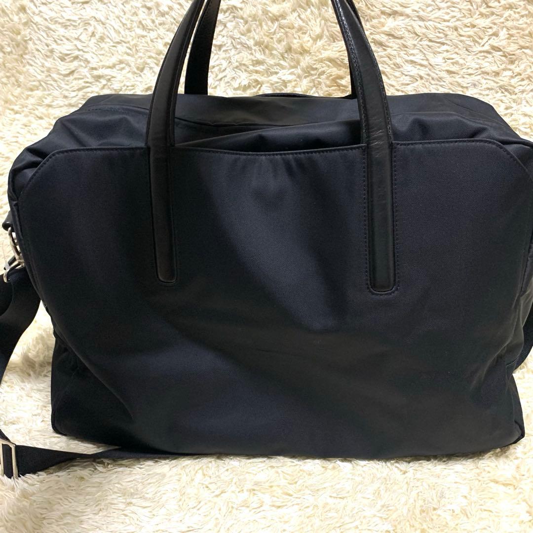 美品　アニエスベー　2way ボストンバッグ　ブラック