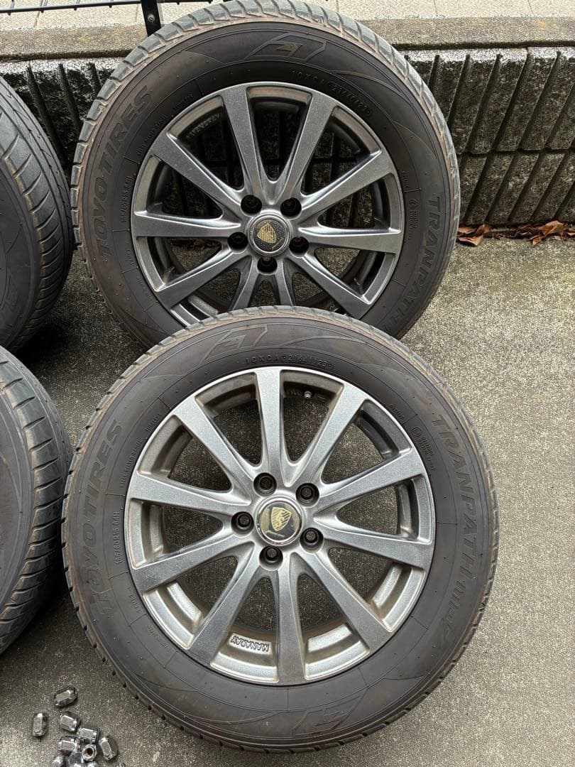 15インチ MANAPAYSPORT 国産タイヤホイール4本セット オマケ付き