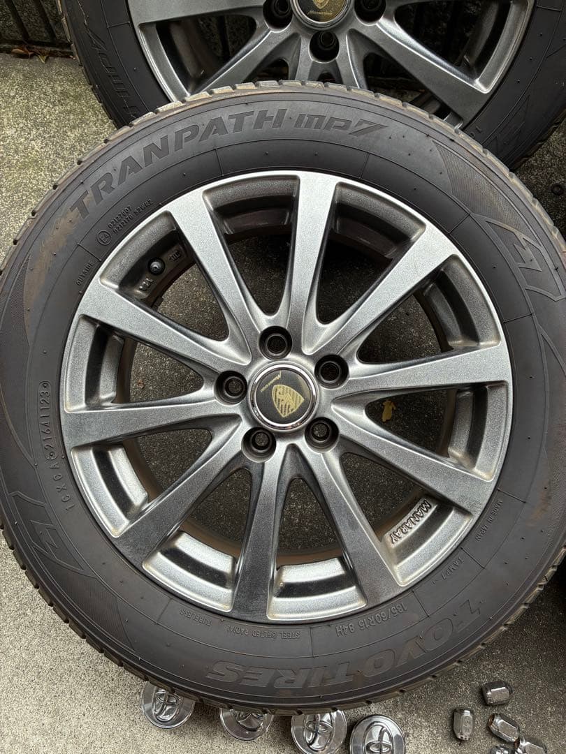 15インチ MANAPAYSPORT 国産タイヤホイール4本セット オマケ付き