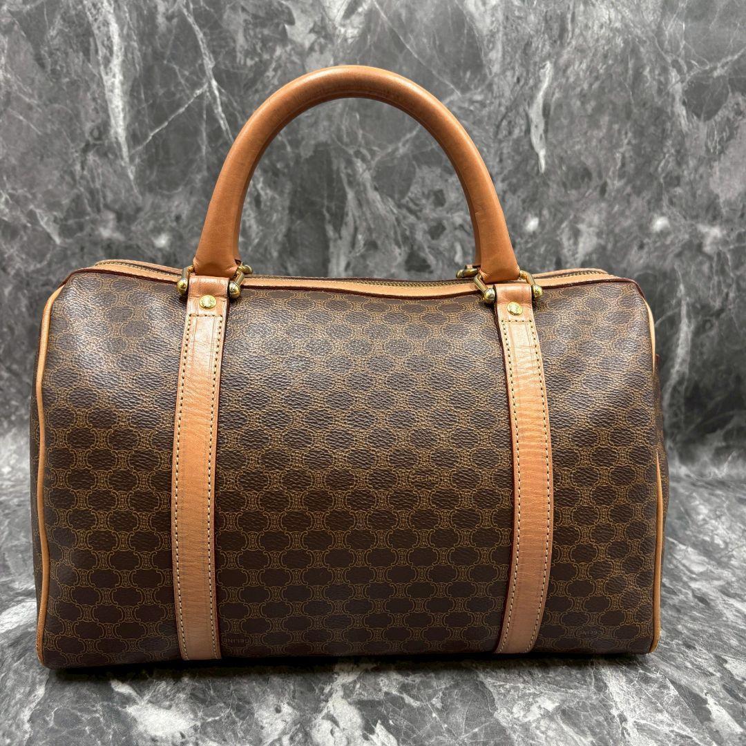 美品✨CELINE セリーヌ マカダム PVCレザー ボストンバッグ トリオンフ