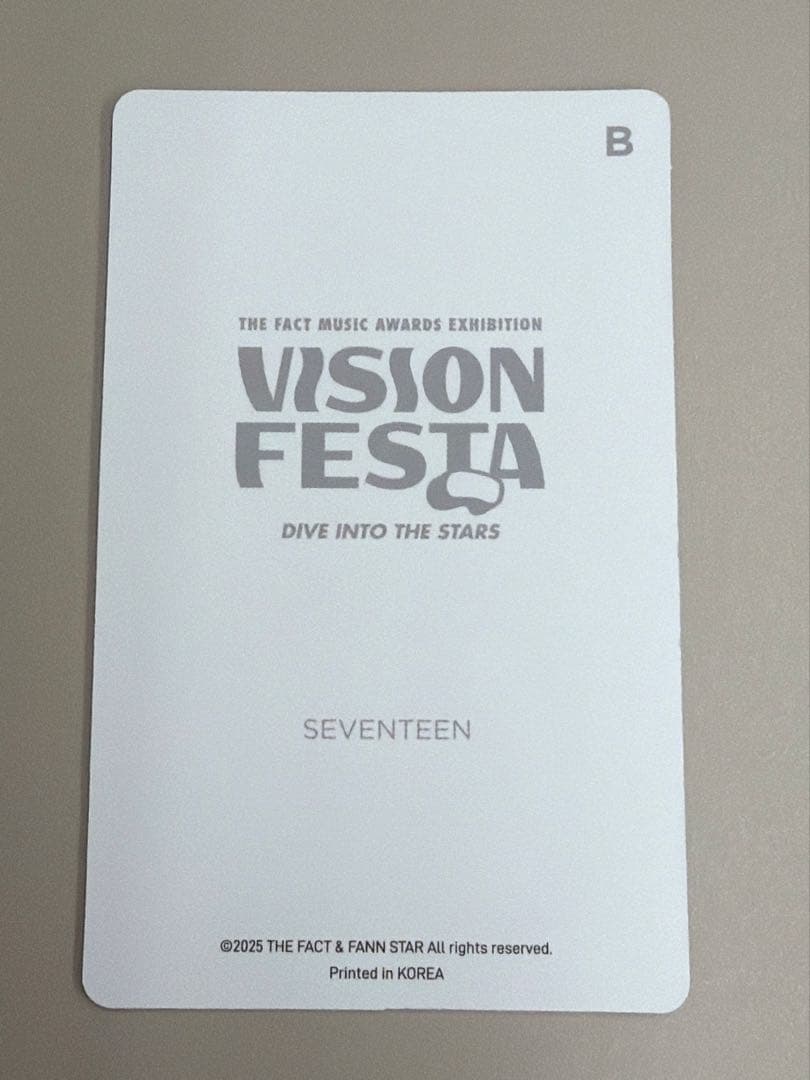 ジュン トレカ SEVENTEEN VISION FESTA カード