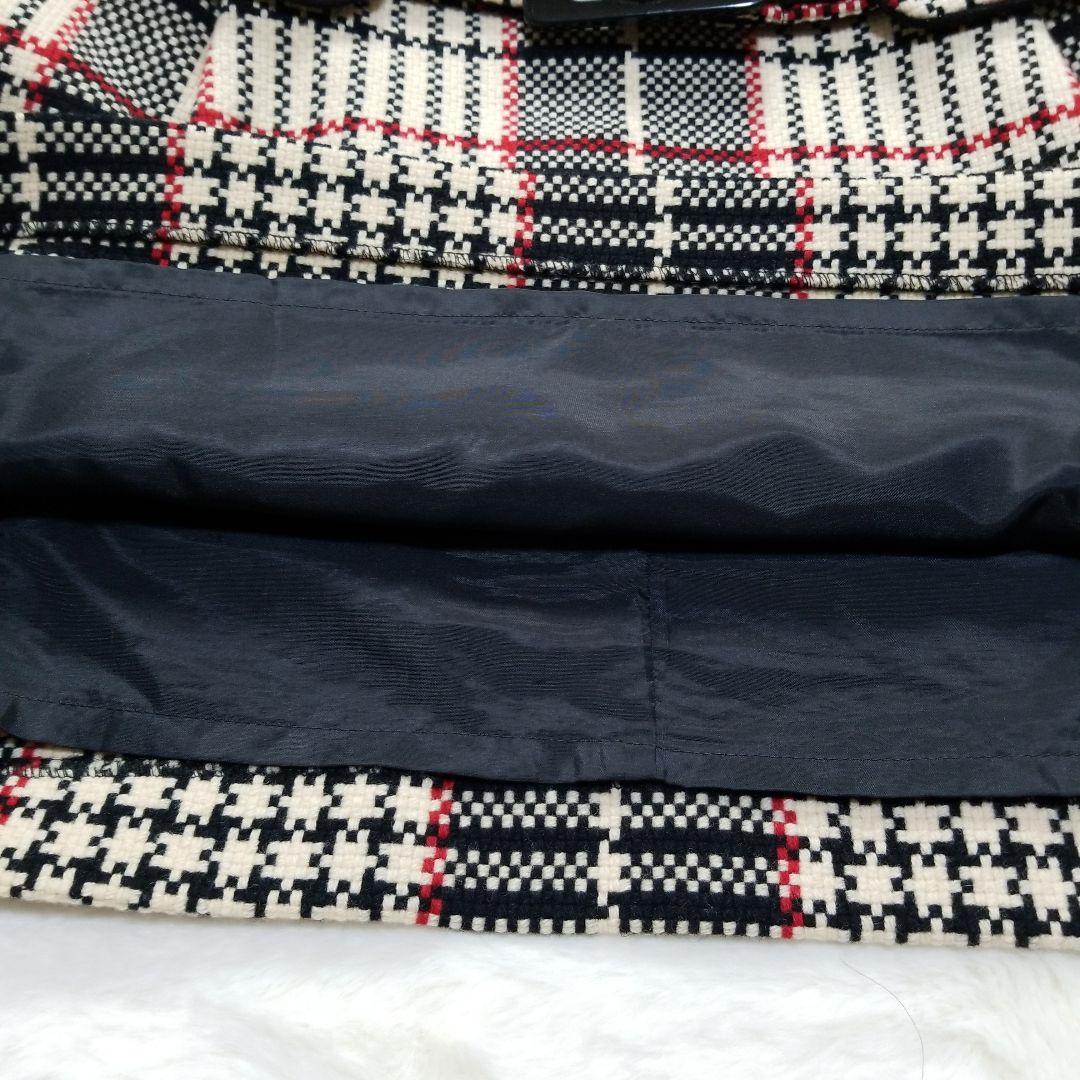 バーバリーブルーレーベル　ツイードワンピース　ミニ　チェック　38　M