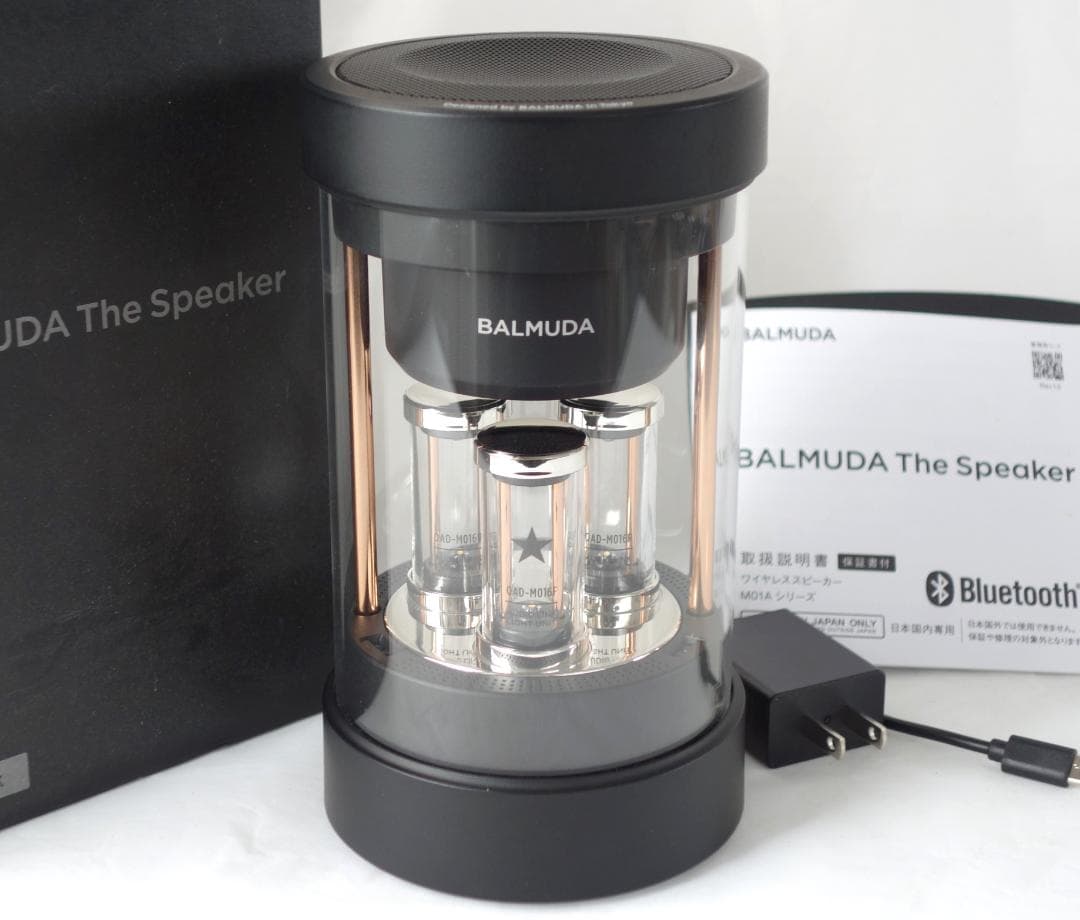 美品【BALMUDA】The Speaker M01A-BK スピーカー