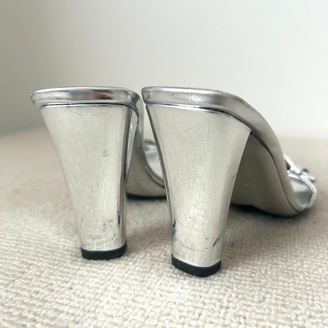 GUCCI グッチ サンダル シルバー 24cm