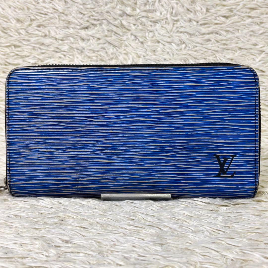 【美品】ルイヴィトン ジッピーウォレット エピ デニム M61862 長財布