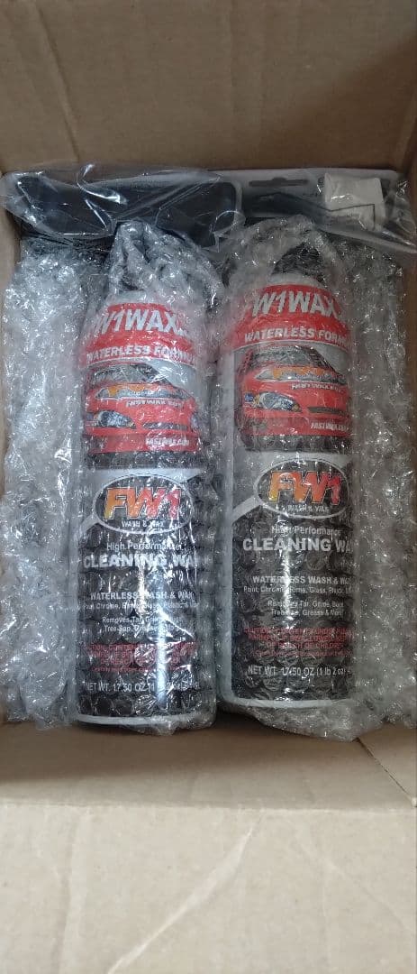 洗車スプレー缶　吹きかけて拭く【FW1】5本セット　ワックス　カー用品　簡単洗車