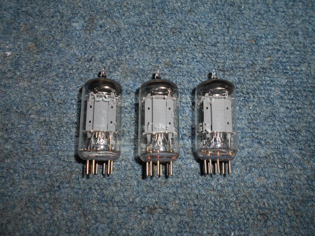 TELEFUNKEN　ECC 83　真空管　3本　テレフンケン　ダイヤ　＃3