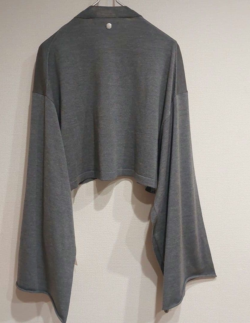 24AWベイクルーズ【カルメール】RE-ACTIVEポンチョ グレー 毛100%