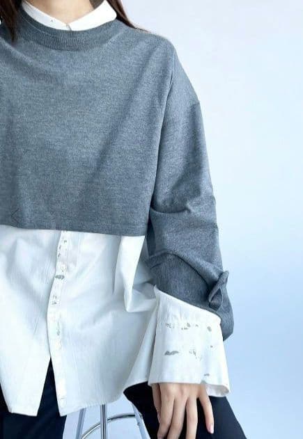 24AWベイクルーズ【カルメール】RE-ACTIVEポンチョ グレー 毛100%