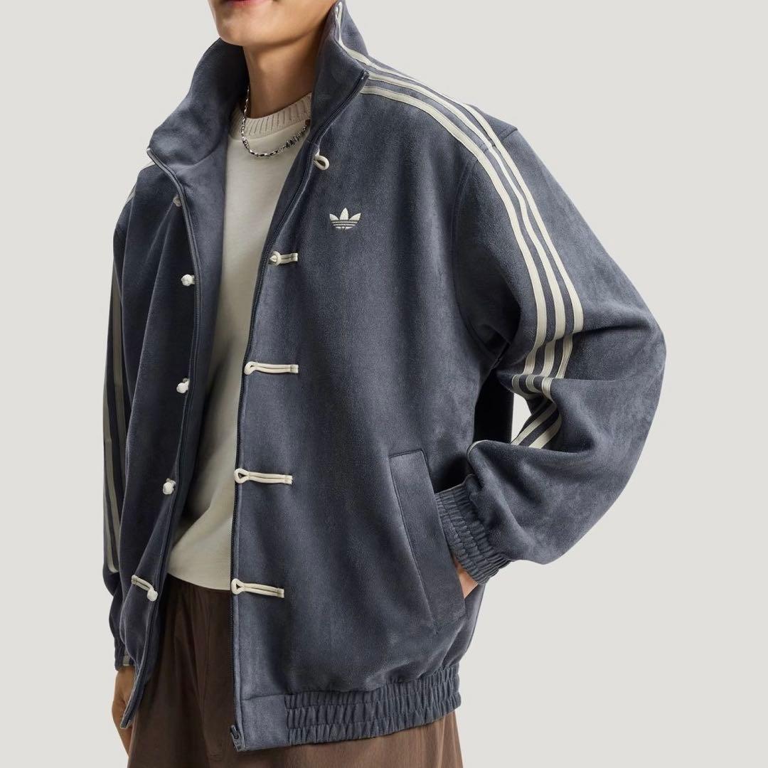 adidasアディダス 中国限定 蛇年 グレー ハイネックジャケットL
