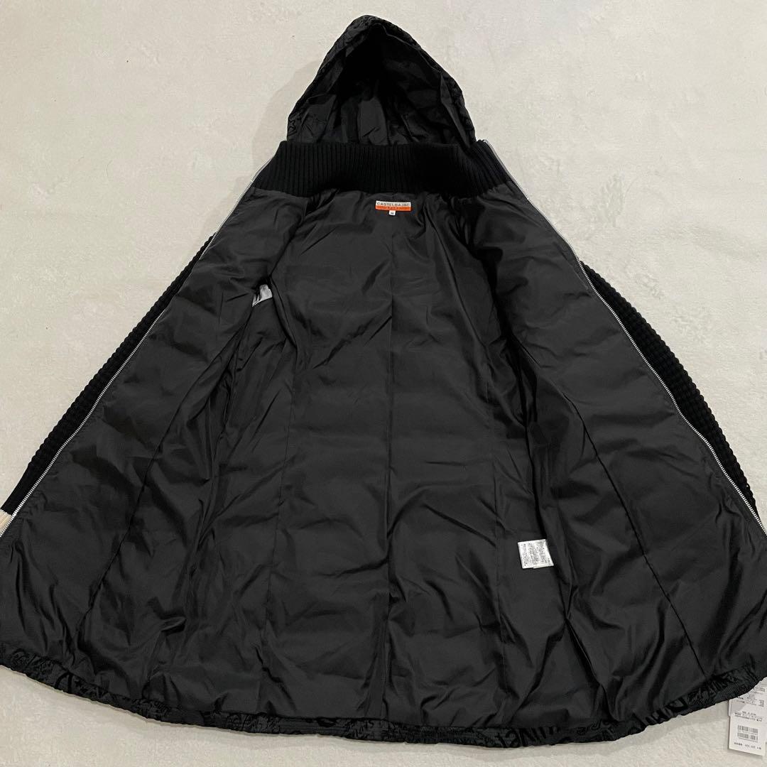 定価約7.5万　カステルバジャック　ダウンコート　総柄　切替　ゴルフ　タグ付　M