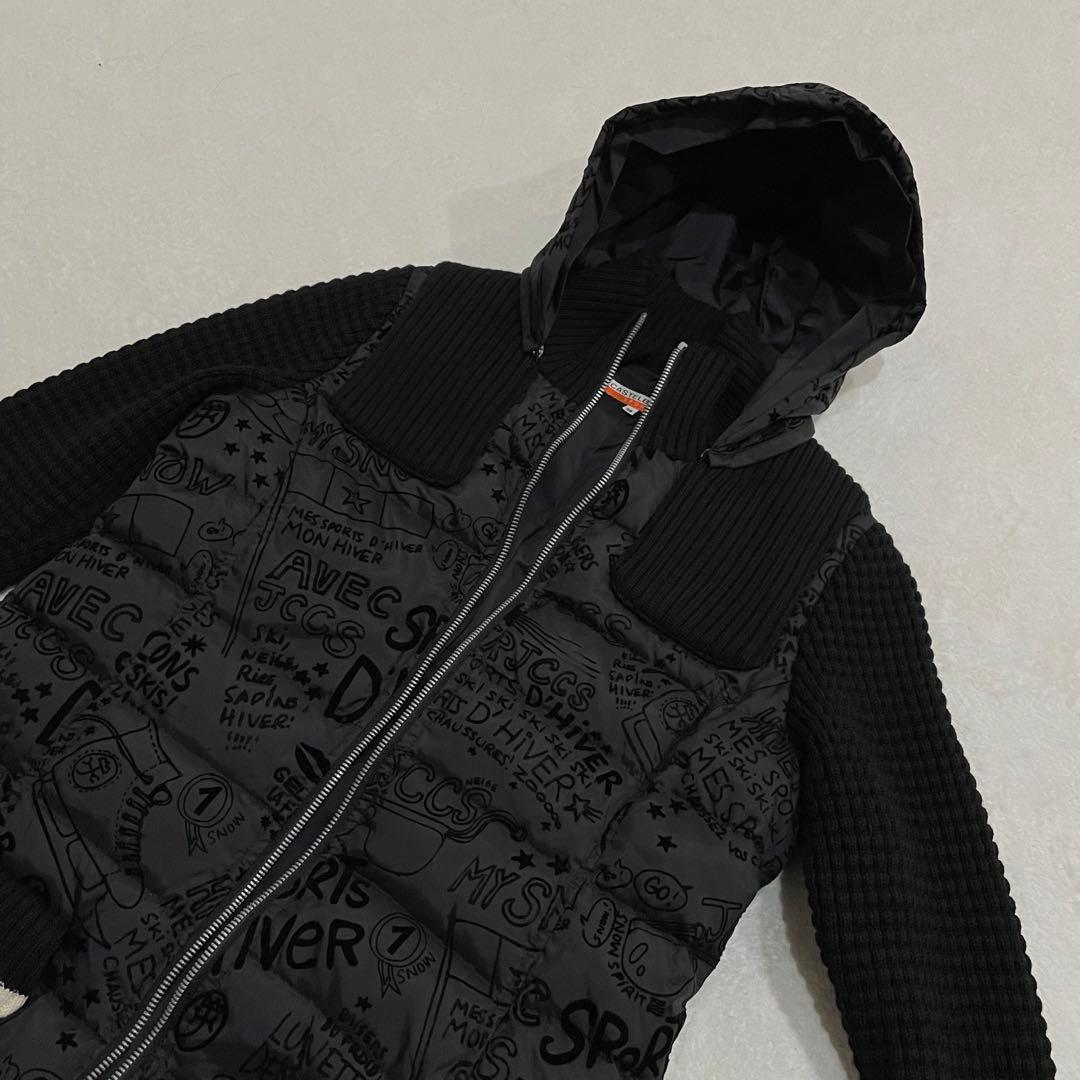 定価約7.5万　カステルバジャック　ダウンコート　総柄　切替　ゴルフ　タグ付　M