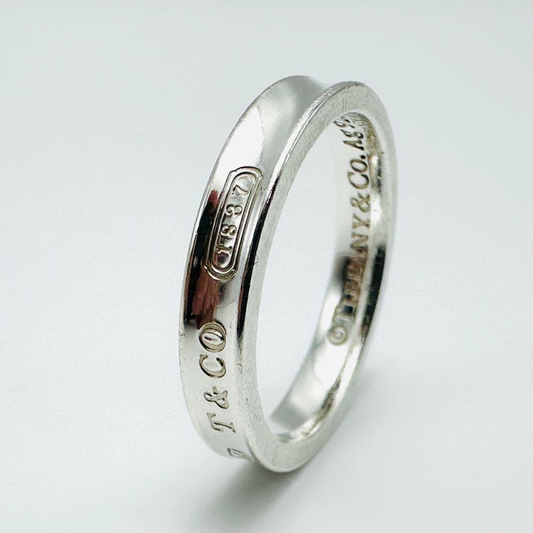 Tiffany ナロー　シルバーリング　1837 19.5号　Ag925