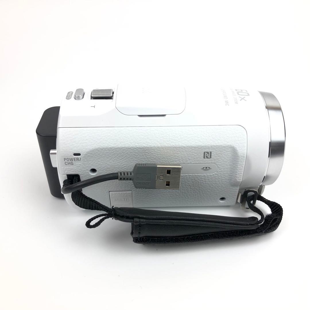 【極美品】SONY Handycam HDR-CX675 ホワイト ビデオカメラ