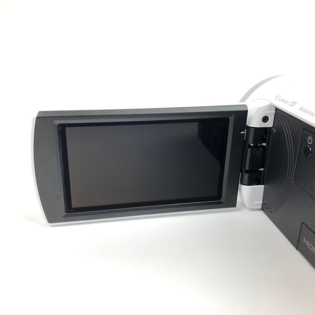【極美品】SONY Handycam HDR-CX675 ホワイト ビデオカメラ