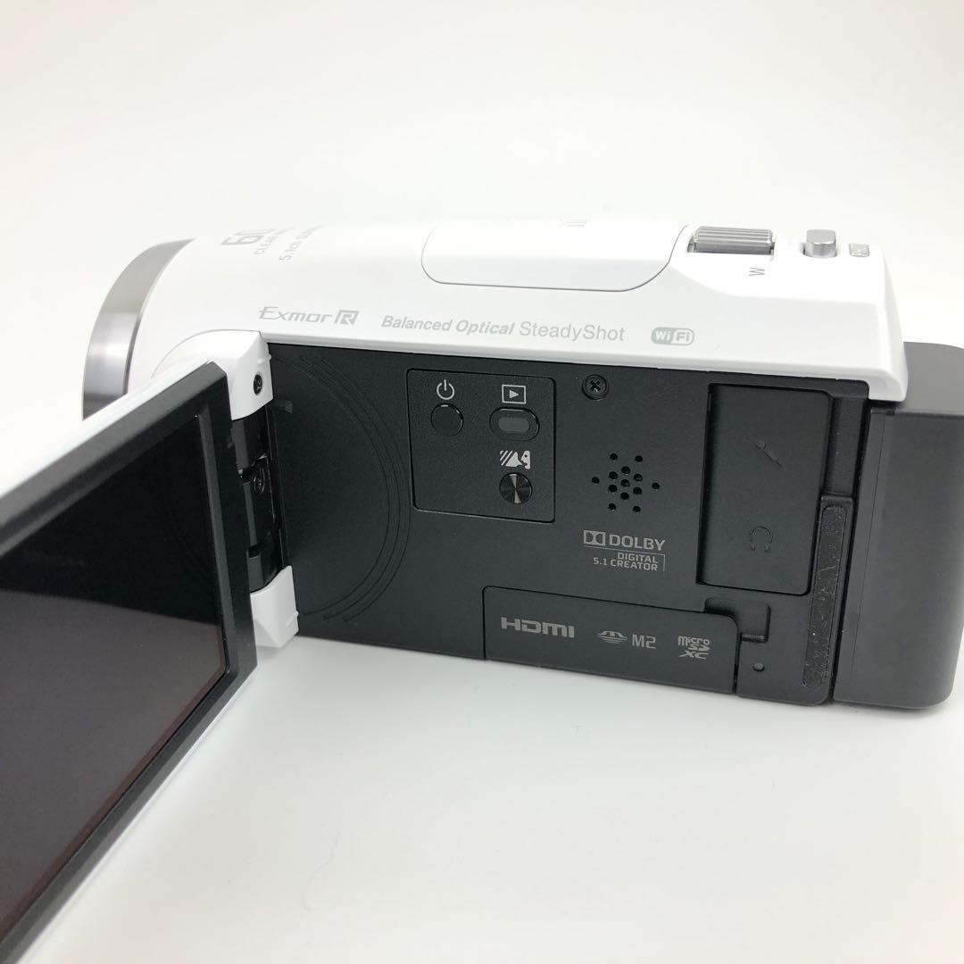 【極美品】SONY Handycam HDR-CX675 ホワイト ビデオカメラ