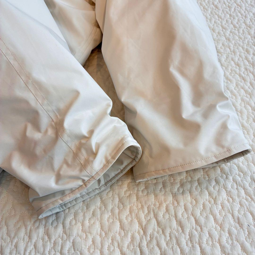 スピックアンドスパン 撥水フーデッドダウンコート 34 ホワイト 24AW