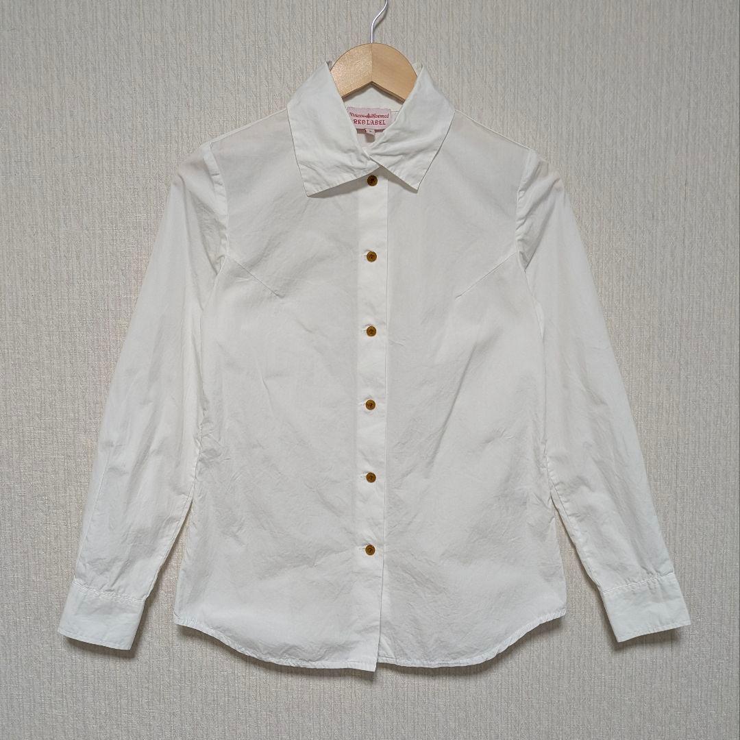 vivienne westwood ボウタイ 長袖シャツ ⭐ 2way 無地