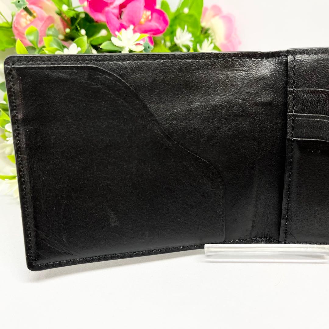 美品　PELLE MORBIDA マネークリップ　財布　二つ折り　黒　本革