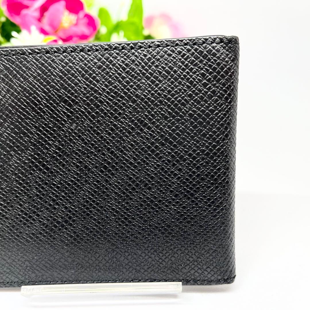 美品　PELLE MORBIDA マネークリップ　財布　二つ折り　黒　本革