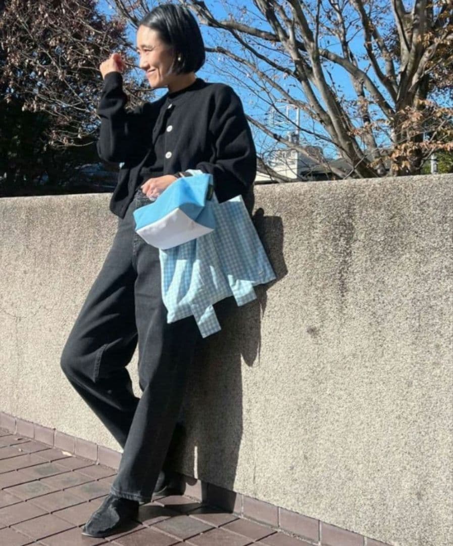 [新品]COUDRE ハイウエストデニム 25 BLACKブラック BLK