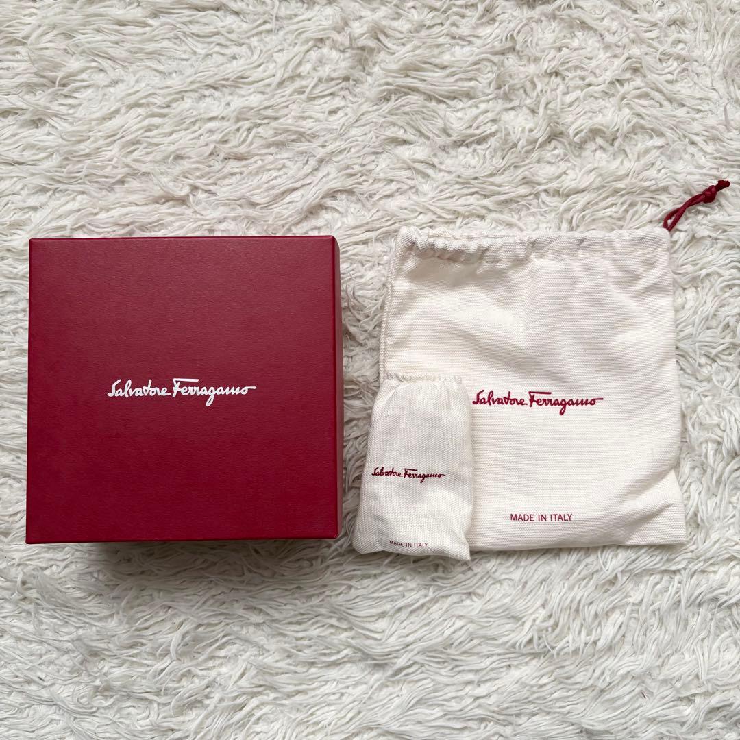 極美品　フェラガモ　ダブルガンチーニ　レザーベルト　ビッグバックル　リバーシブル