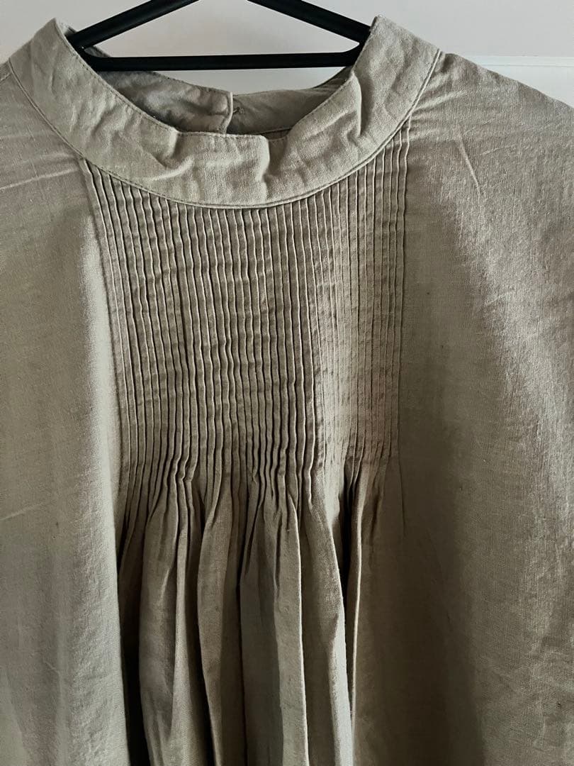 ミモザ　maison de soil スタンドカラーシャツ