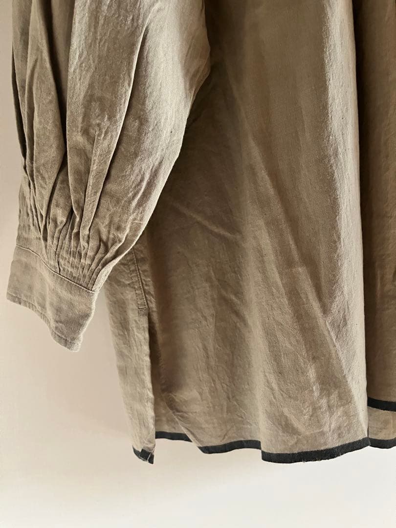 ミモザ　maison de soil スタンドカラーシャツ