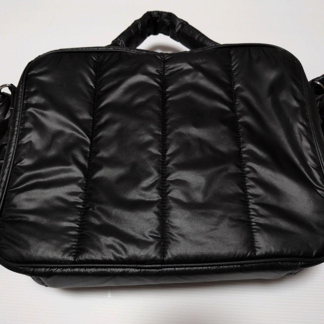 【美品】 calin マザーズバッグ ブラック 黒 キルティングマザーズポーチ