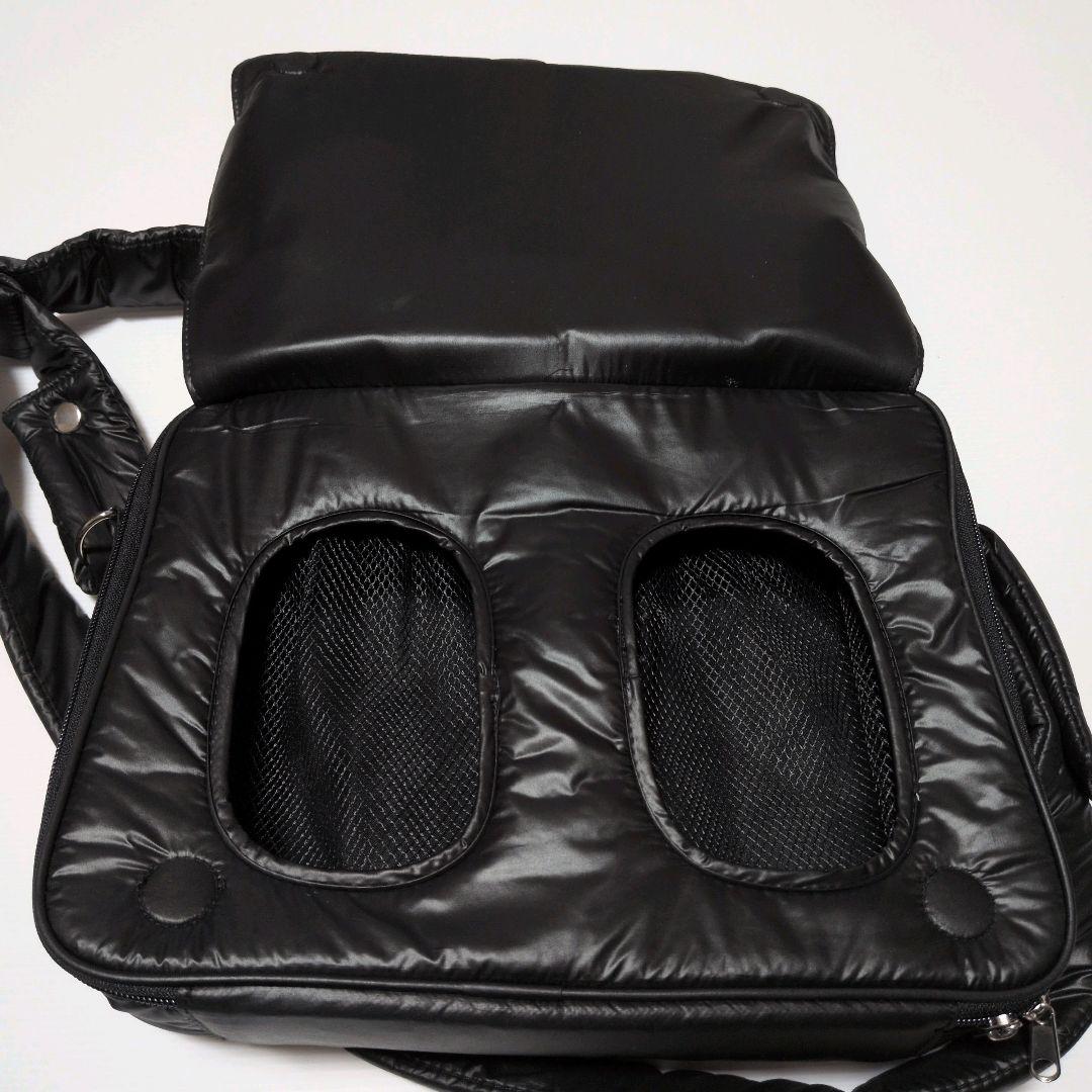 【美品】 calin マザーズバッグ ブラック 黒 キルティングマザーズポーチ