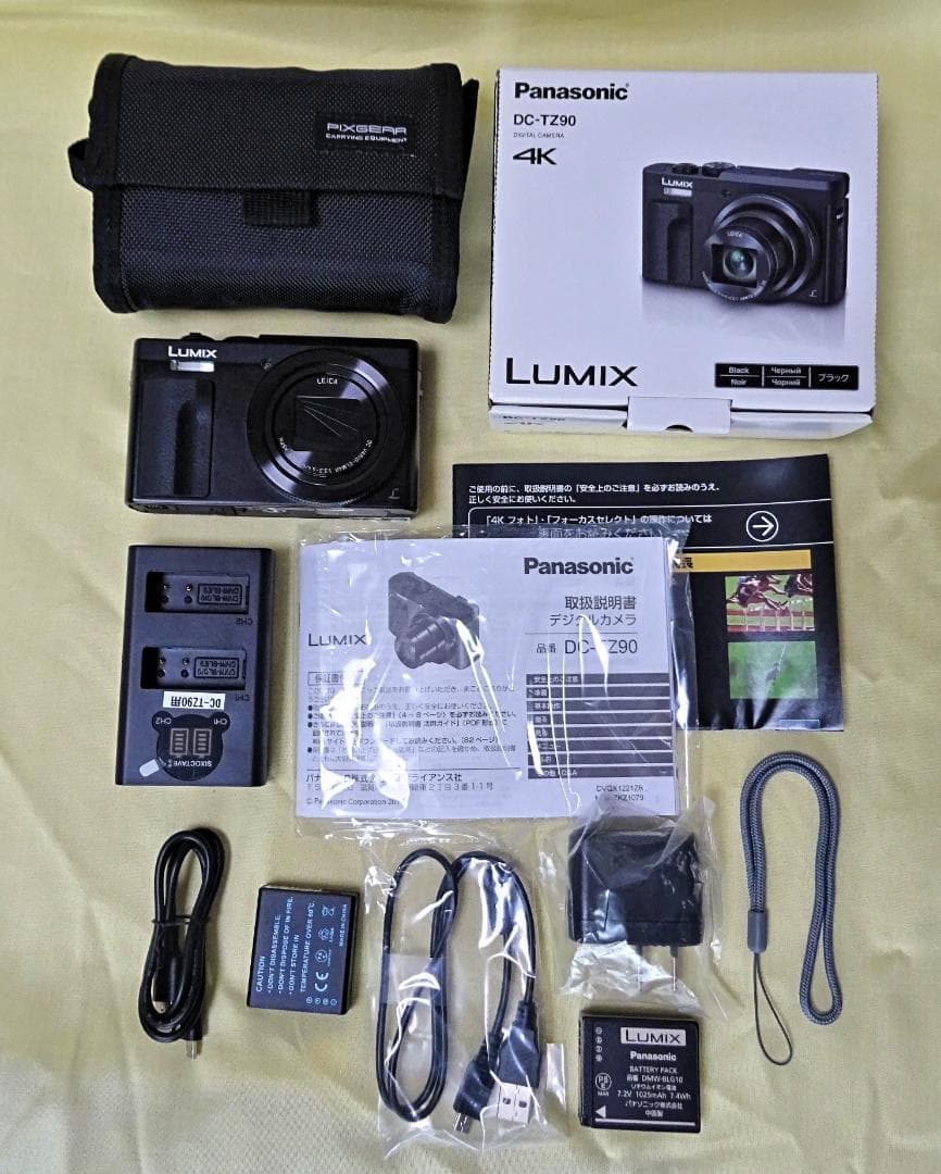 美品　Panasonic LUMIX DC-TZ90 コンパクトデジタルカメラ