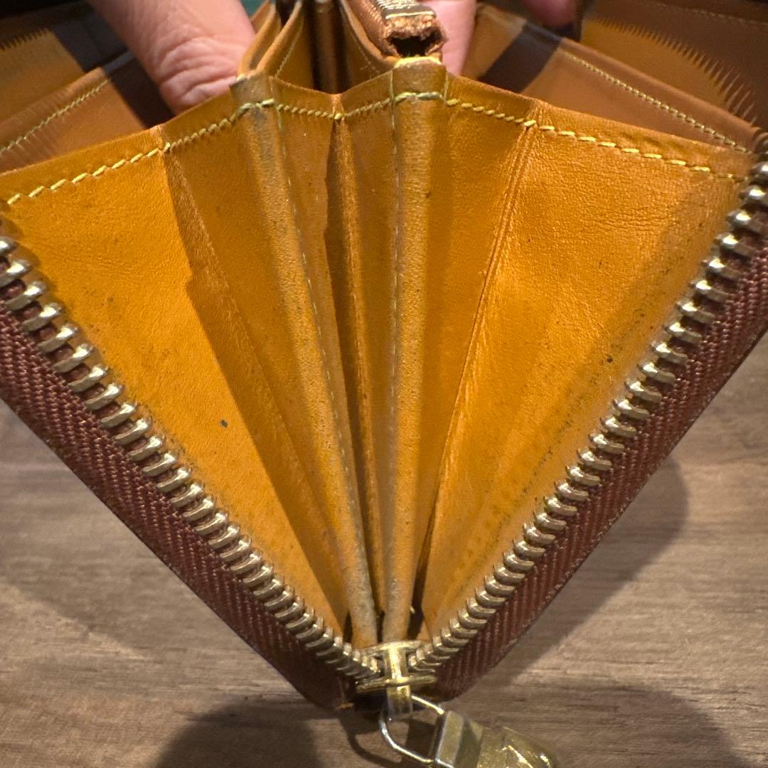 ルイヴィトン　ノマド　ブラウンレザー長財布