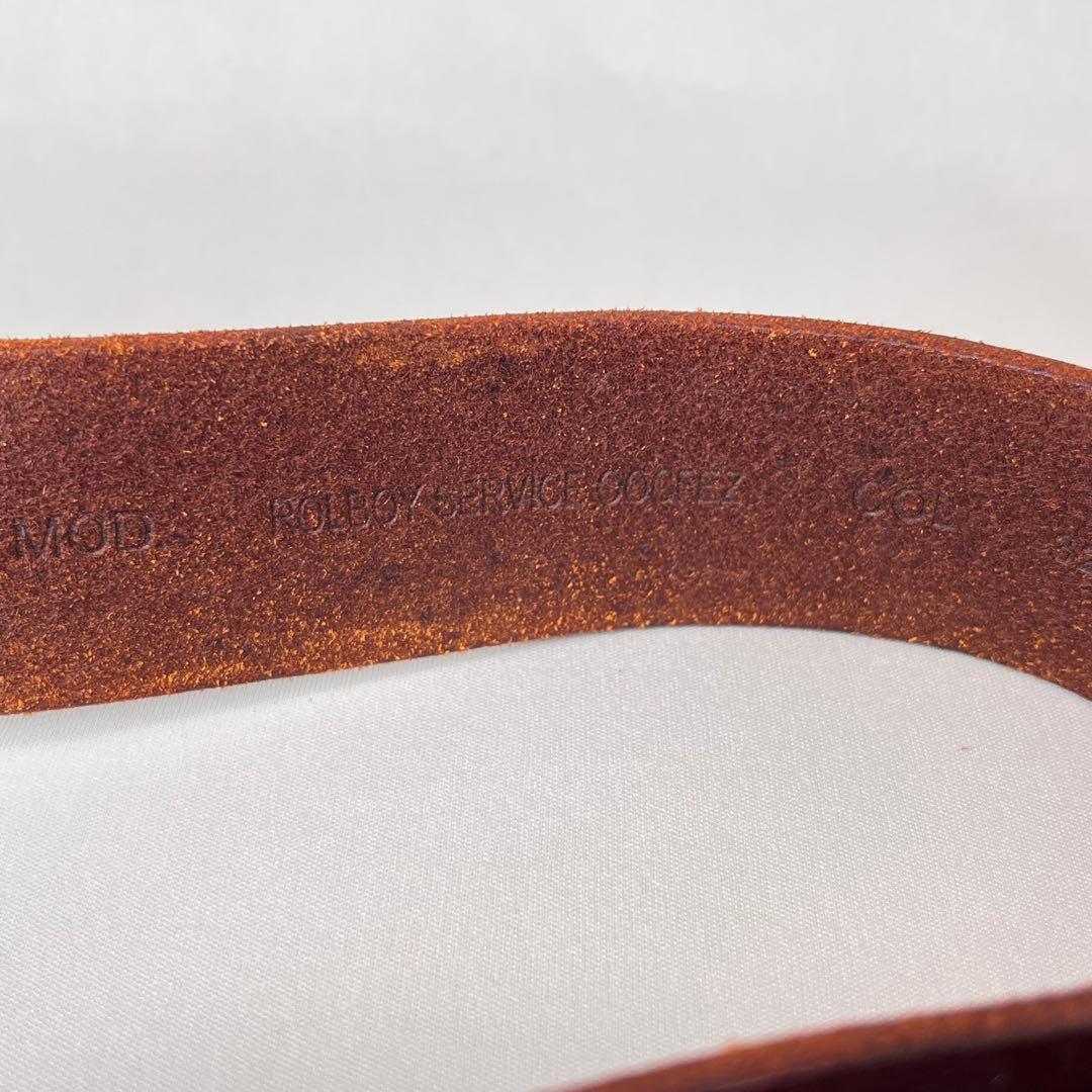 DIESEL レザーベルト 本革 ブラウン 85/34