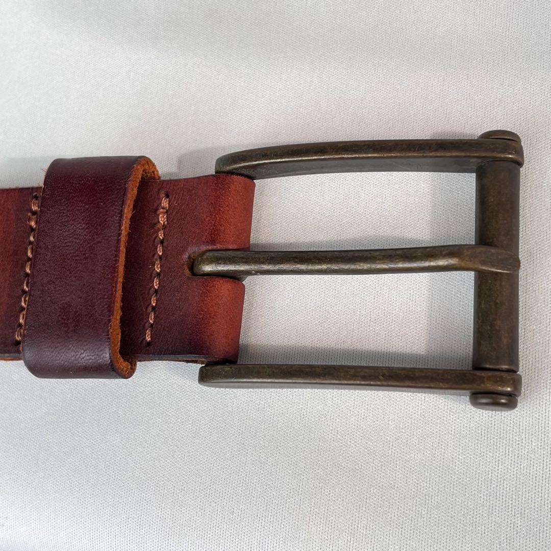 DIESEL レザーベルト 本革 ブラウン 85/34