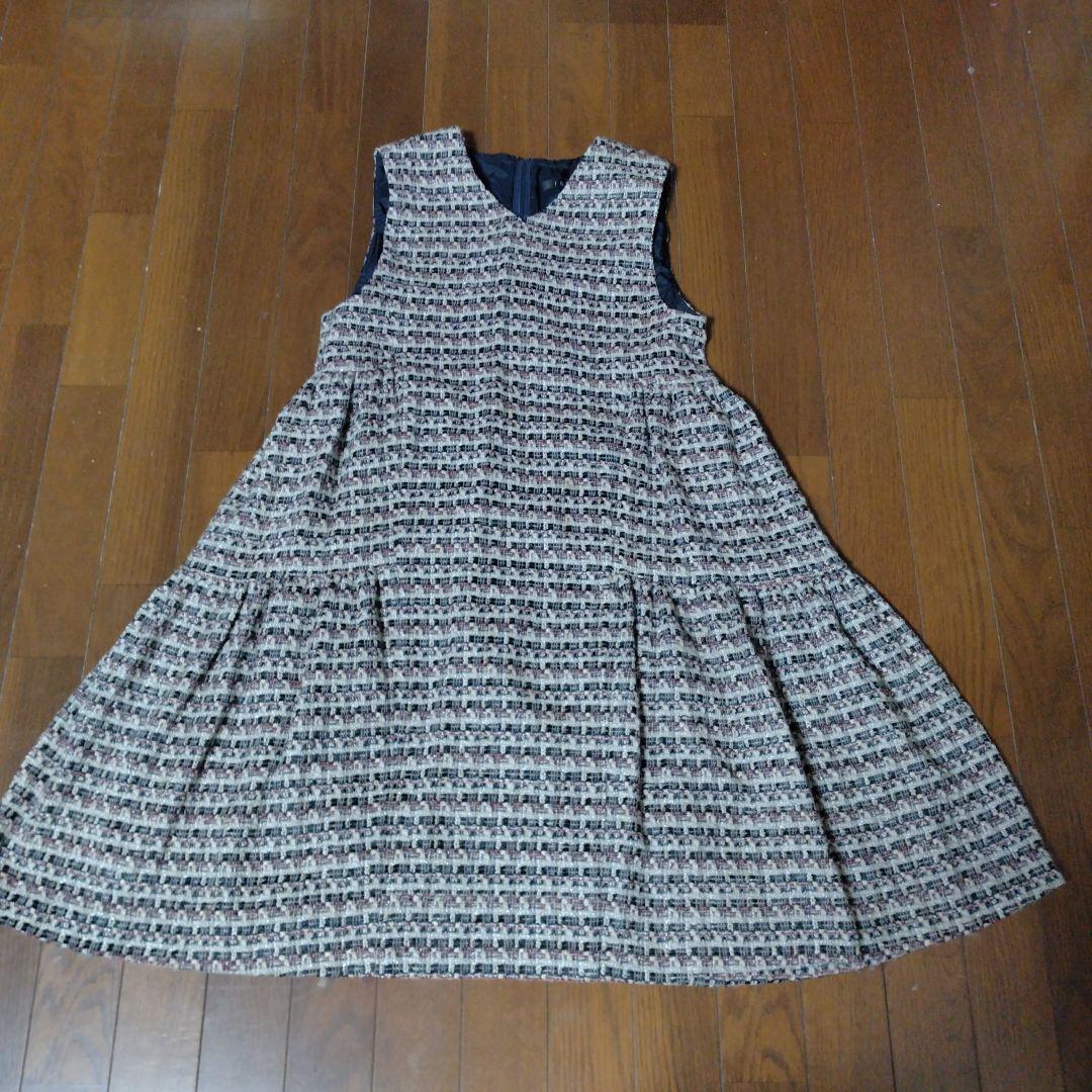 FOSSIノースリーブひざ丈ジャンパースカート