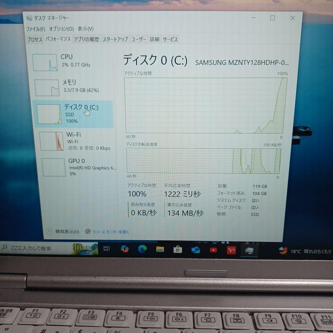 パナソニック SZ6 Core i5-7200U/8GB/SSD128GB
