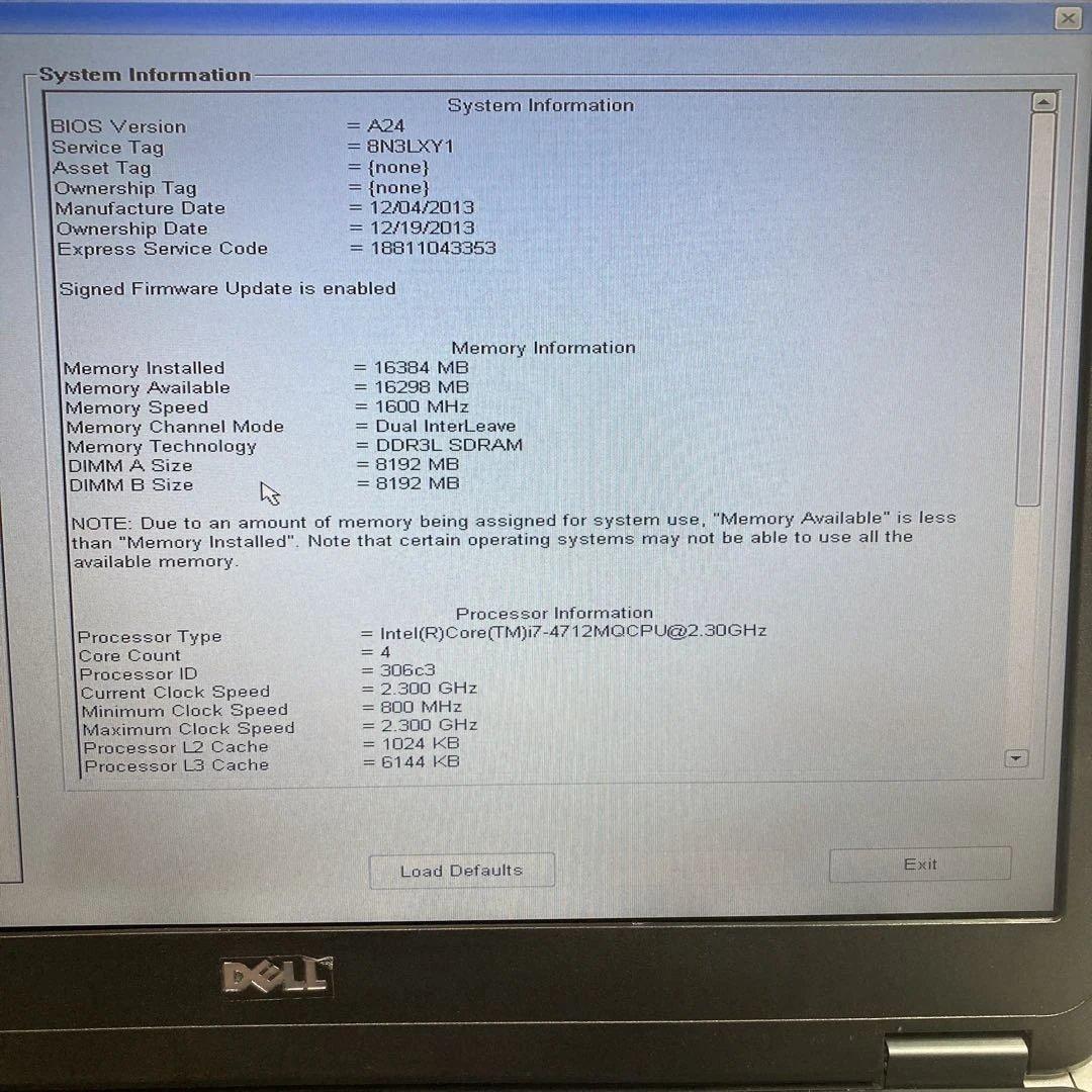 Dell Latitude E6440 Core i7 メモリ16GB