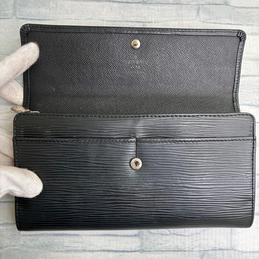 極美品　60 LOUIS VUITTONルイヴィトン　エピ 長財布　二つ折り財布
