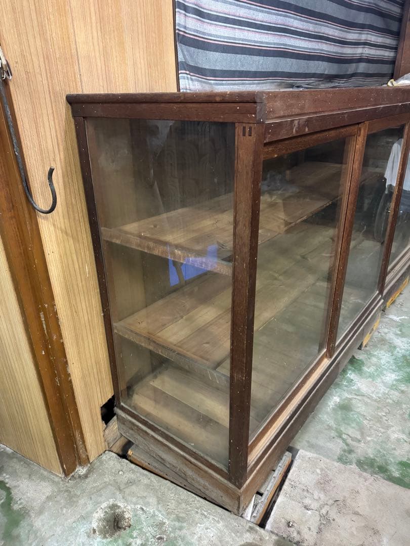 昭和レトロ 商品棚 ショーケース 引き取り限定（左側）
