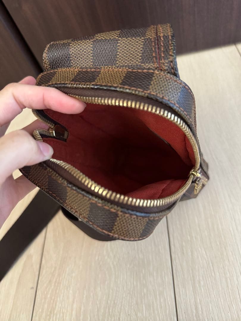 【かず】ダミエ・キャンバス ボディバッグ