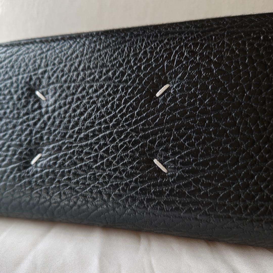 未使用品 マルジェラ 4ステッチ グレインレザー ジップアラウンド