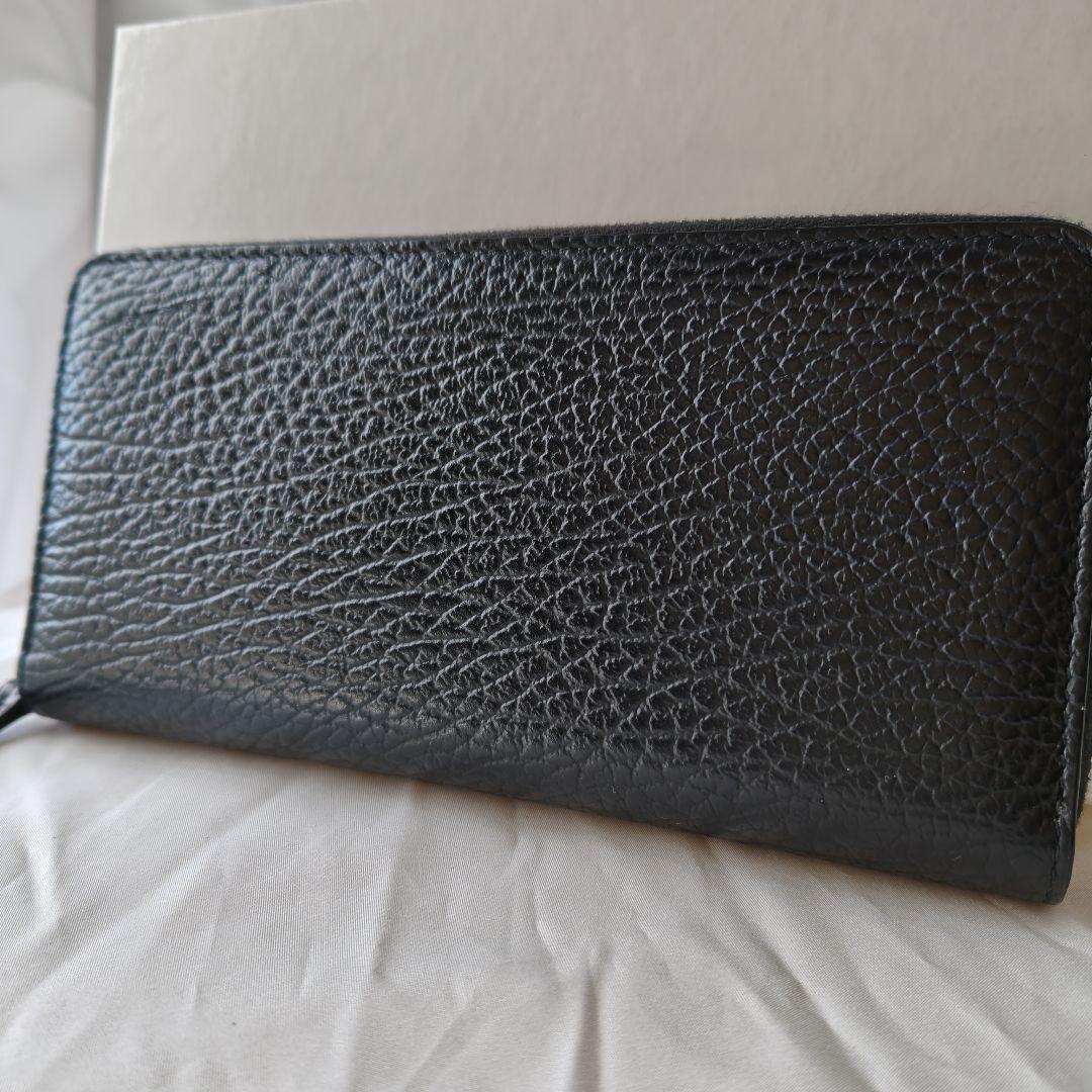 未使用品 マルジェラ 4ステッチ グレインレザー ジップアラウンド