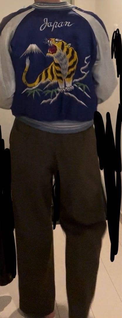 50s スーベニア　　Japan スカジャン 虎刺繍