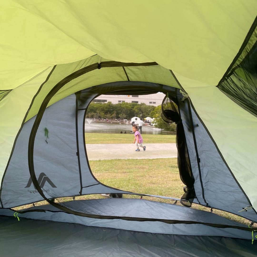 【ayamaya】ポップアップテント　ドーム型テント　4-6人用