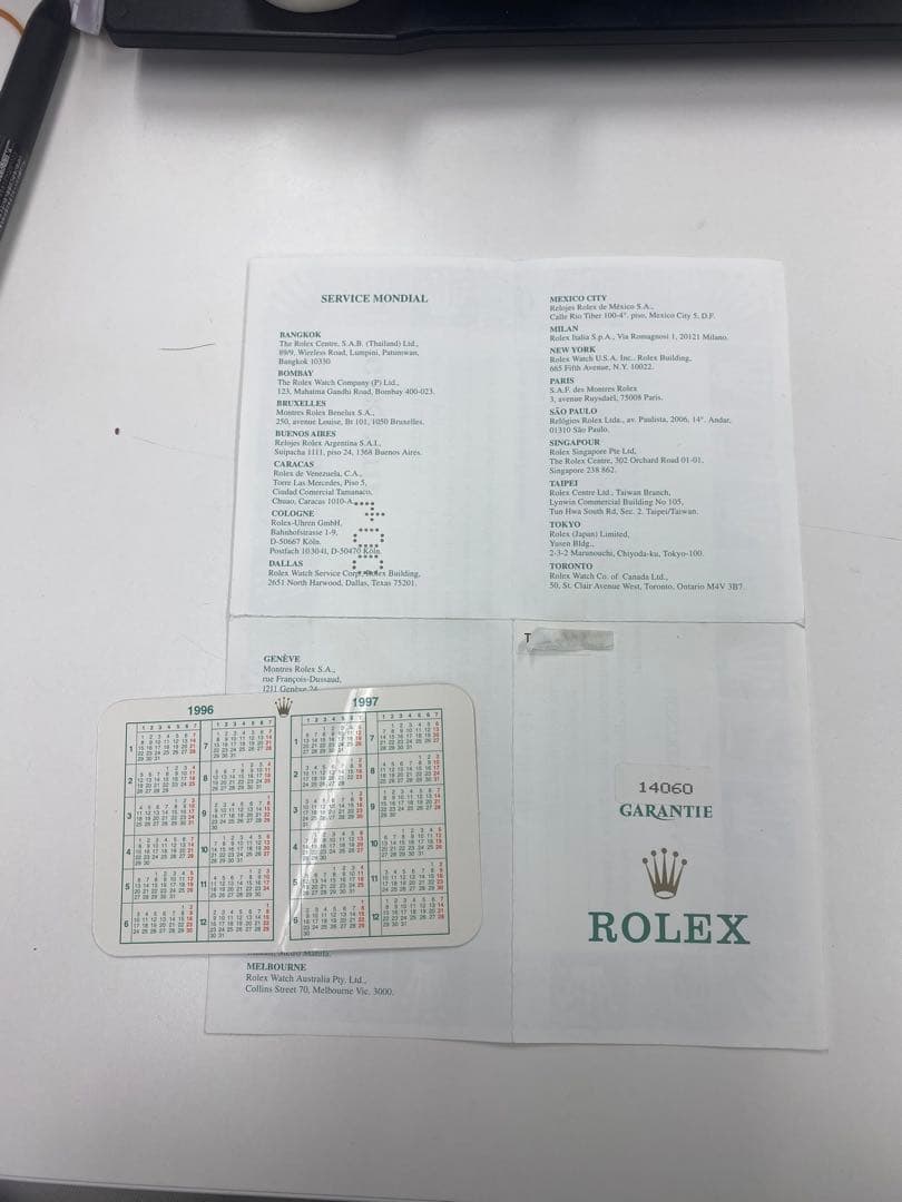 管理番号T50 ロレックス　サブマリーナ　冊子