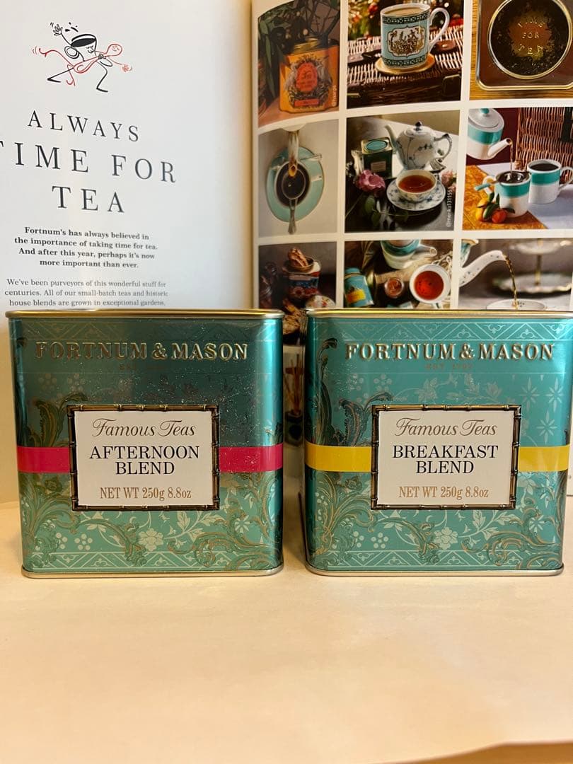 フォートナム＆メイソン250ｇ缶「アフタヌーン・ブレンド」＆「ブレックファスト