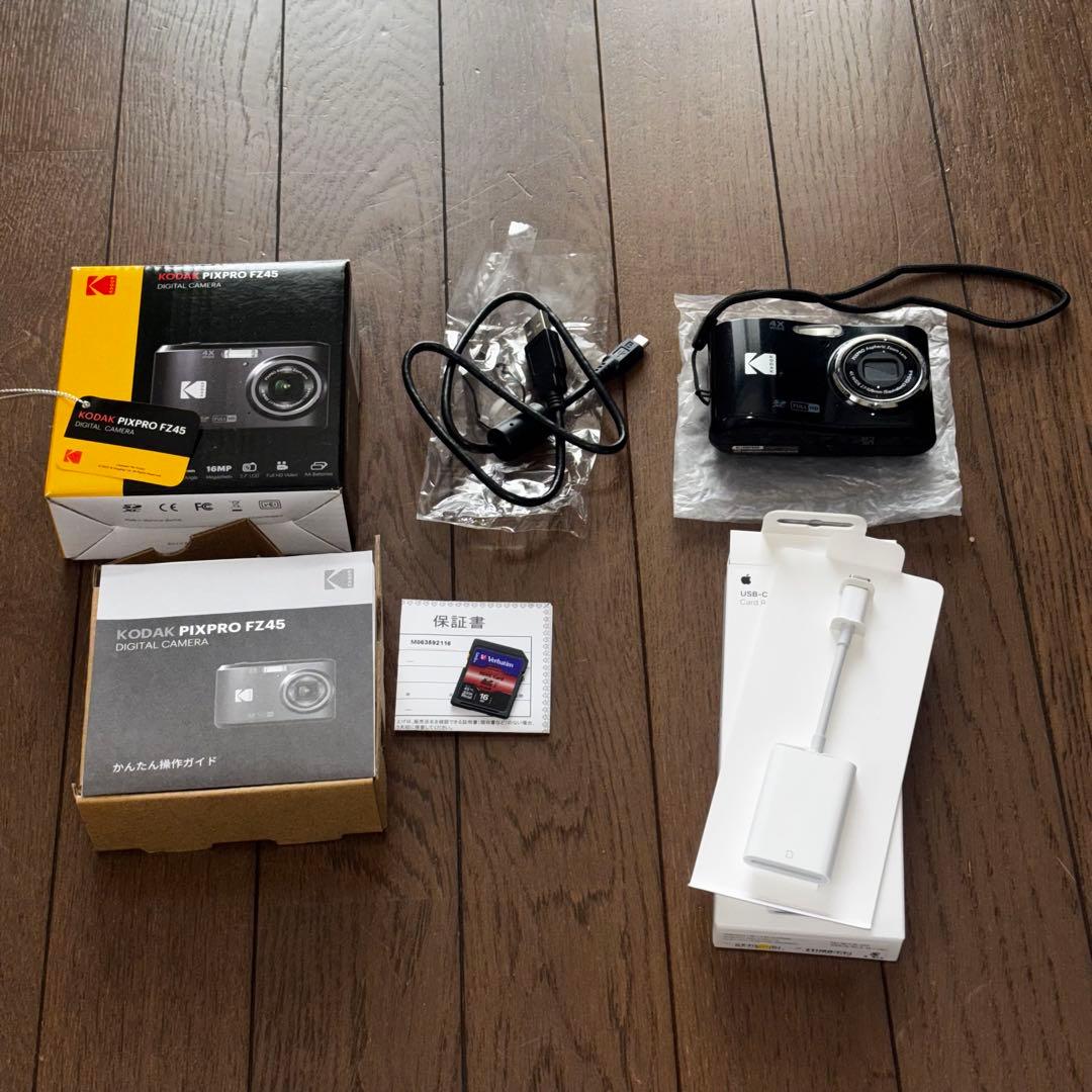 Kodak PIXPRO FZ45(SDカード、USBアダプタ付）