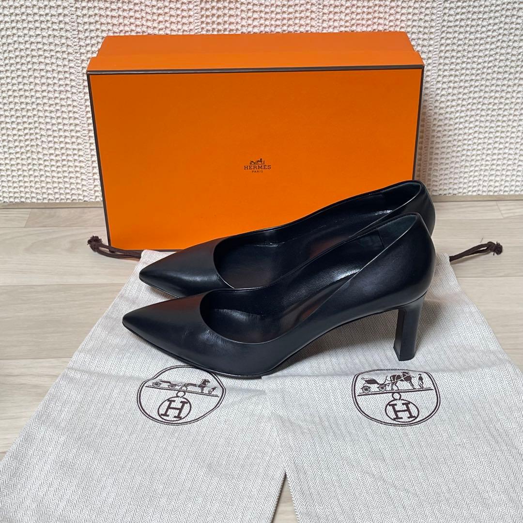 ☆美品☆HERMES エルメス レザー製 パンプス ハイヒール